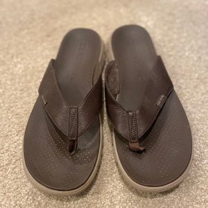 Cole Haan Zerogrand leather flip flops